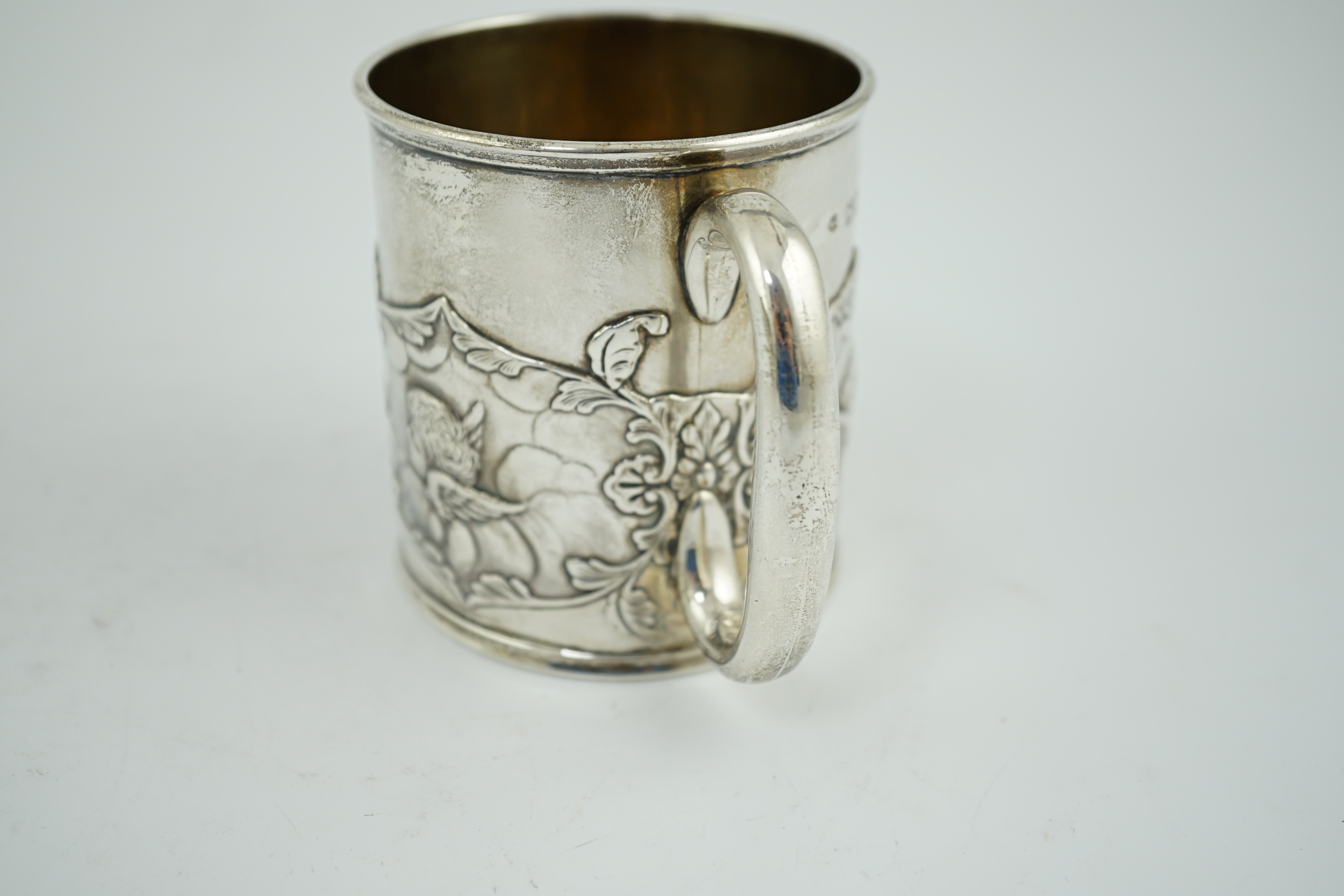 An Edwardian silver christening mug, by William Comyns